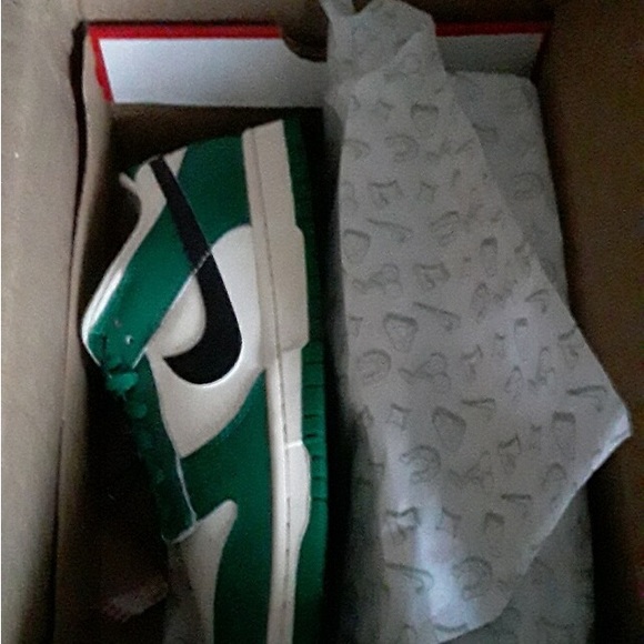 lottery dunks green colored ones size 11